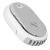 Electric Desktop Fan with 3 Speeds Portable Neck Hanging Aromatherapy Fan USB Charging(White )