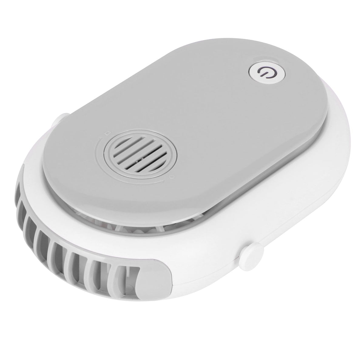 Electric Desktop Fan with 3 Speeds Portable Neck Hanging Aromatherapy Fan USB Charging(White )