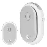 Electric Desktop Fan with 3 Speeds Portable Neck Hanging Aromatherapy Fan USB Charging(White ) - Extra Image