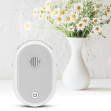 Electric Desktop Fan with 3 Speeds Portable Neck Hanging Aromatherapy Fan USB Charging(White )