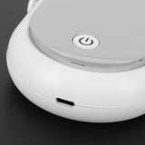 Electric Desktop Fan with 3 Speeds Portable Neck Hanging Aromatherapy Fan USB Charging(White ) - Extra Image