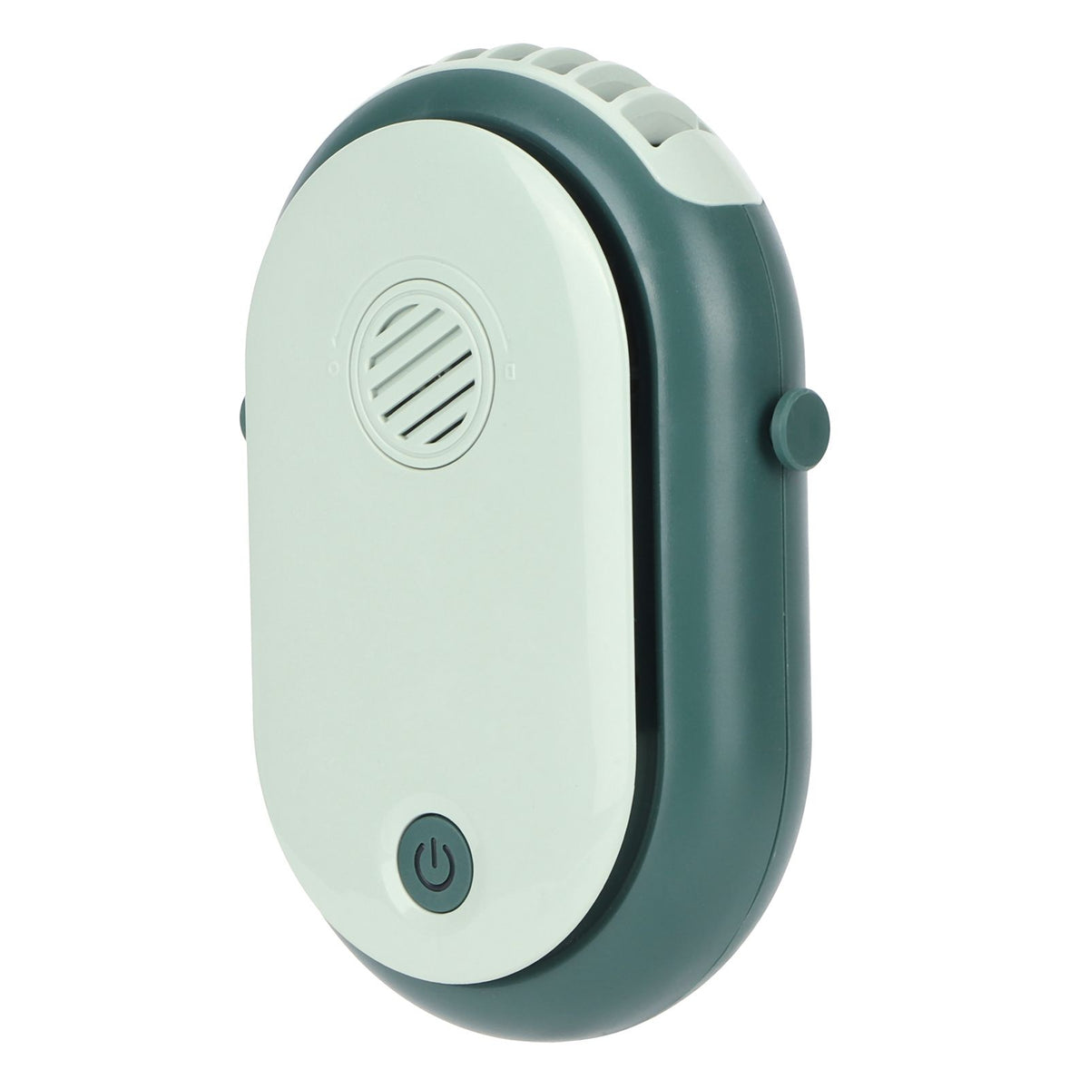 Electric Desktop Fan with 3 Speeds Portable Neck Hanging Aromatherapy Fan USB Charging(Green )
