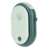 Electric Desktop Fan with 3 Speeds Portable Neck Hanging Aromatherapy Fan USB Charging(Green )