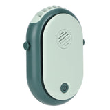 Electric Desktop Fan with 3 Speeds Portable Neck Hanging Aromatherapy Fan USB Charging(Green )