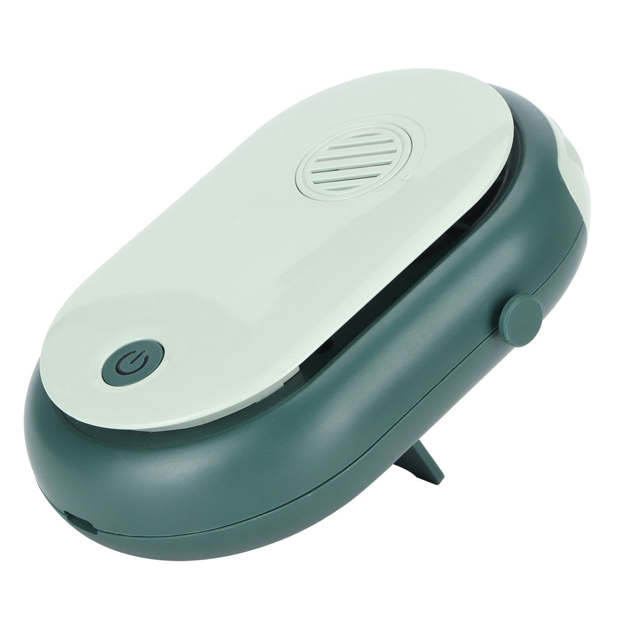 Electric Desktop Fan with 3 Speeds Portable Neck Hanging Aromatherapy Fan USB Charging(Green )