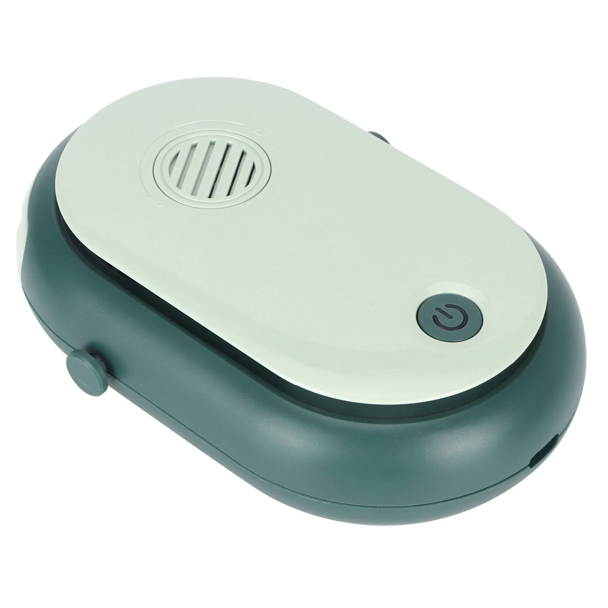 Electric Desktop Fan with 3 Speeds Portable Neck Hanging Aromatherapy Fan USB Charging(Green )