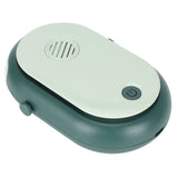 Electric Desktop Fan with 3 Speeds Portable Neck Hanging Aromatherapy Fan USB Charging(Green ) - Close-Up Angle