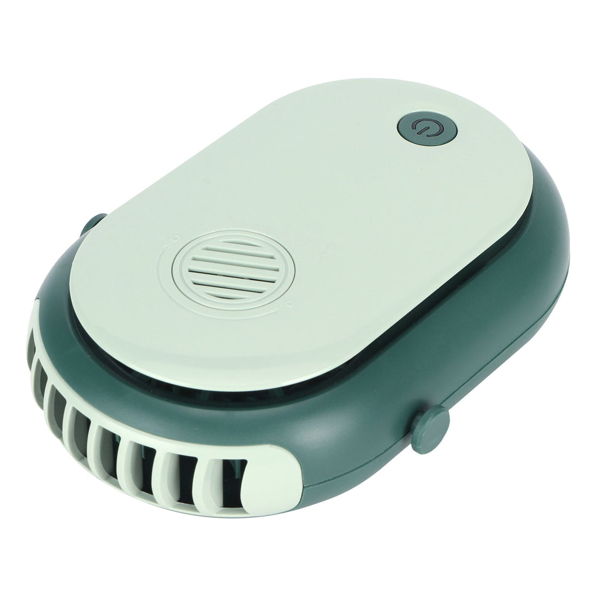 Electric Desktop Fan with 3 Speeds Portable Neck Hanging Aromatherapy Fan USB Charging(Green )