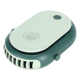 Electric Desktop Fan with 3 Speeds Portable Neck Hanging Aromatherapy Fan USB Charging(Green )