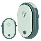 Electric Desktop Fan with 3 Speeds Portable Neck Hanging Aromatherapy Fan USB Charging(Green )