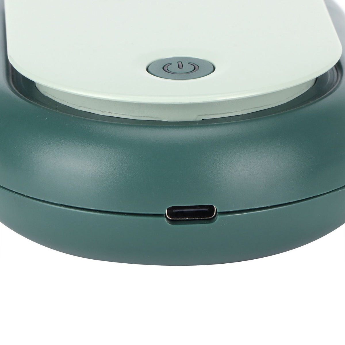 Electric Desktop Fan with 3 Speeds Portable Neck Hanging Aromatherapy Fan USB Charging(Green )