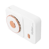 3‑Gear Adjustable Electric Fan Portable Handheld Hanging Neck Fan USB Charging for OutdoorsWhite