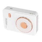 3‑Gear Adjustable Electric Fan Portable Handheld Hanging Neck Fan USB Charging for OutdoorsWhite