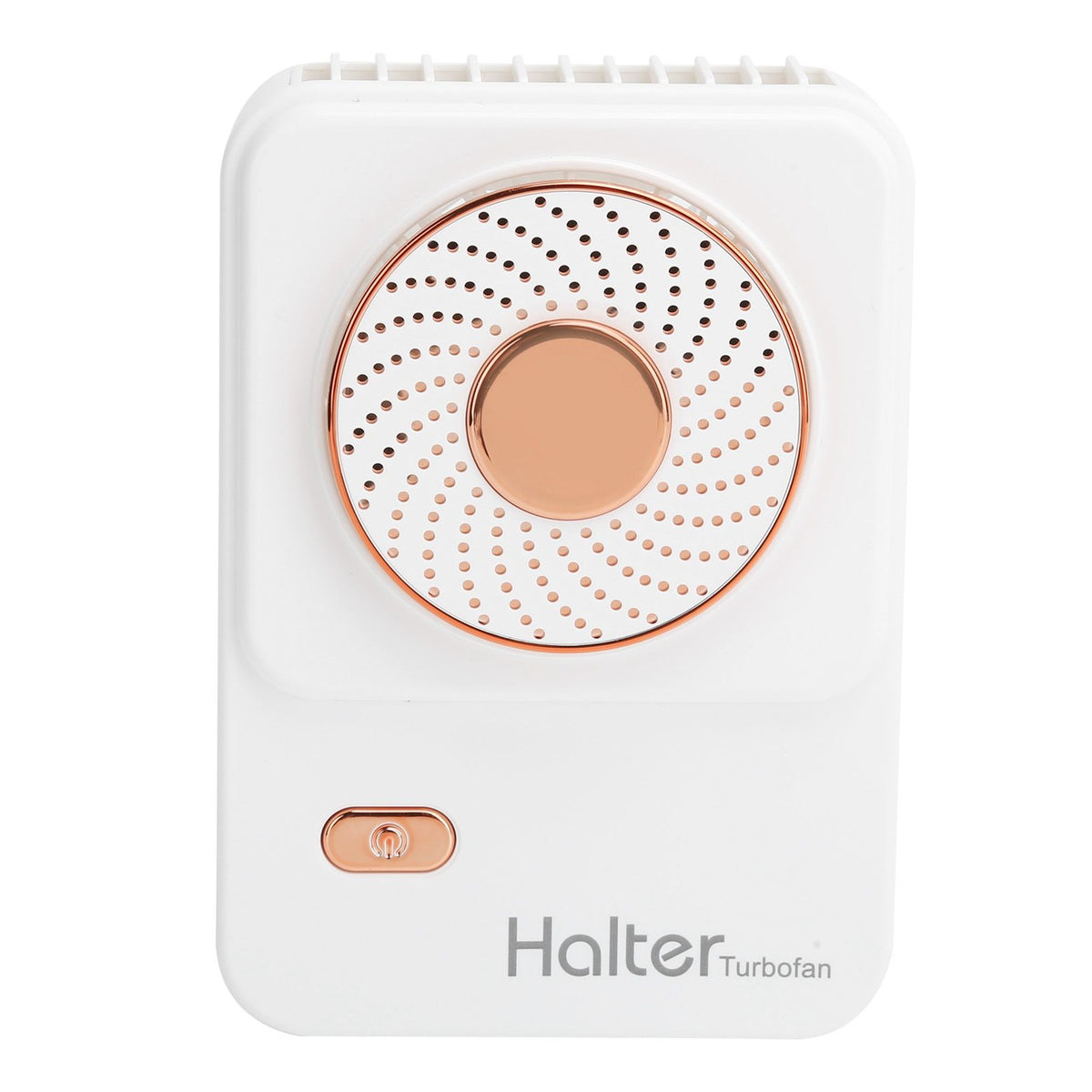 3‑Gear Adjustable Electric Fan Portable Handheld Hanging Neck Fan USB Charging for OutdoorsWhite