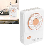 3‑Gear Adjustable Electric Fan Portable Handheld Hanging Neck Fan USB Charging for OutdoorsWhite