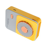 3‑Gear Adjustable Electric Fan Portable Handheld Hanging Neck Fan USB Charging for OutdoorsYellow - 45-Degree Angle