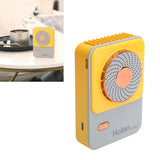 3‑Gear Adjustable Electric Fan Portable Handheld Hanging Neck Fan USB Charging for OutdoorsYellow - Extra Image