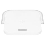 5V Desktop Night Light Multifunction Wireless Quick Charger Phone Stand Holder White - Front View
