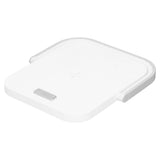 5V Desktop Night Light Multifunction Wireless Quick Charger Phone Stand Holder White - Side View