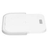 5V Desktop Night Light Multifunction Wireless Quick Charger Phone Stand Holder White - Low Angle