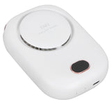 Mini Electric Fan Portable USB Charging Neck Hanging Bladeless Fan for Outdoor Sports TravelWhite