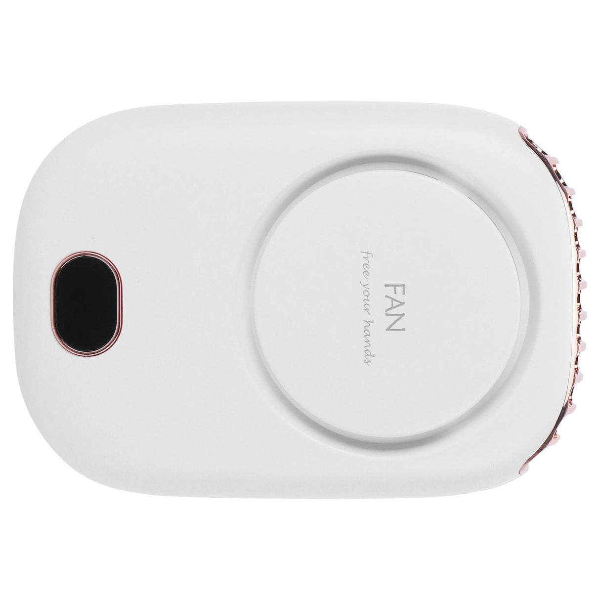 Mini Electric Fan Portable USB Charging Neck Hanging Bladeless Fan for Outdoor Sports TravelWhite
