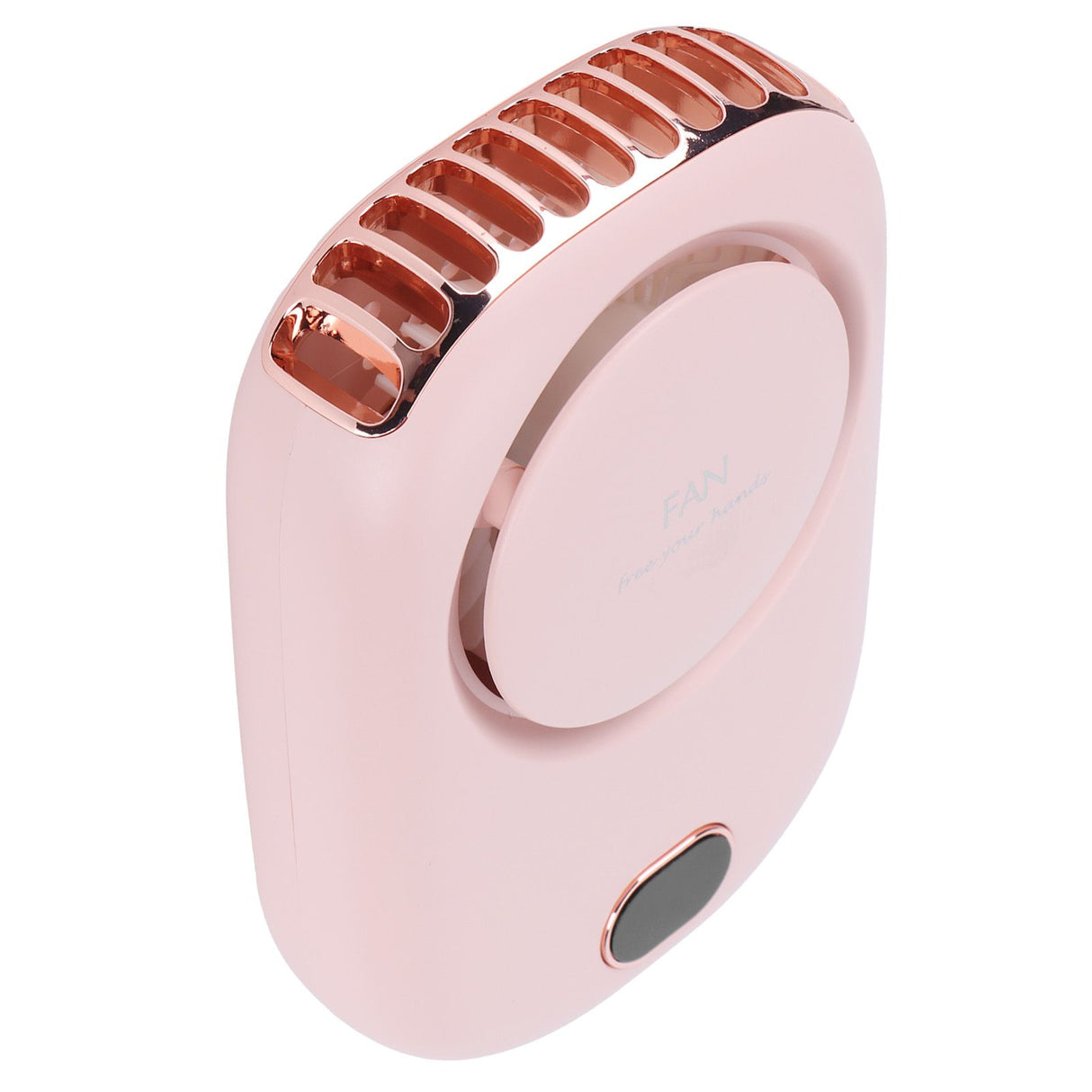 Mini Electric Fan Portable USB Charging Neck Hanging Bladeless Fan for Outdoor Sports TravelPink