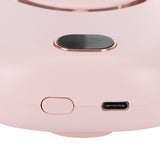 Mini Electric Fan Portable USB Charging Neck Hanging Bladeless Fan for Outdoor Sports TravelPink