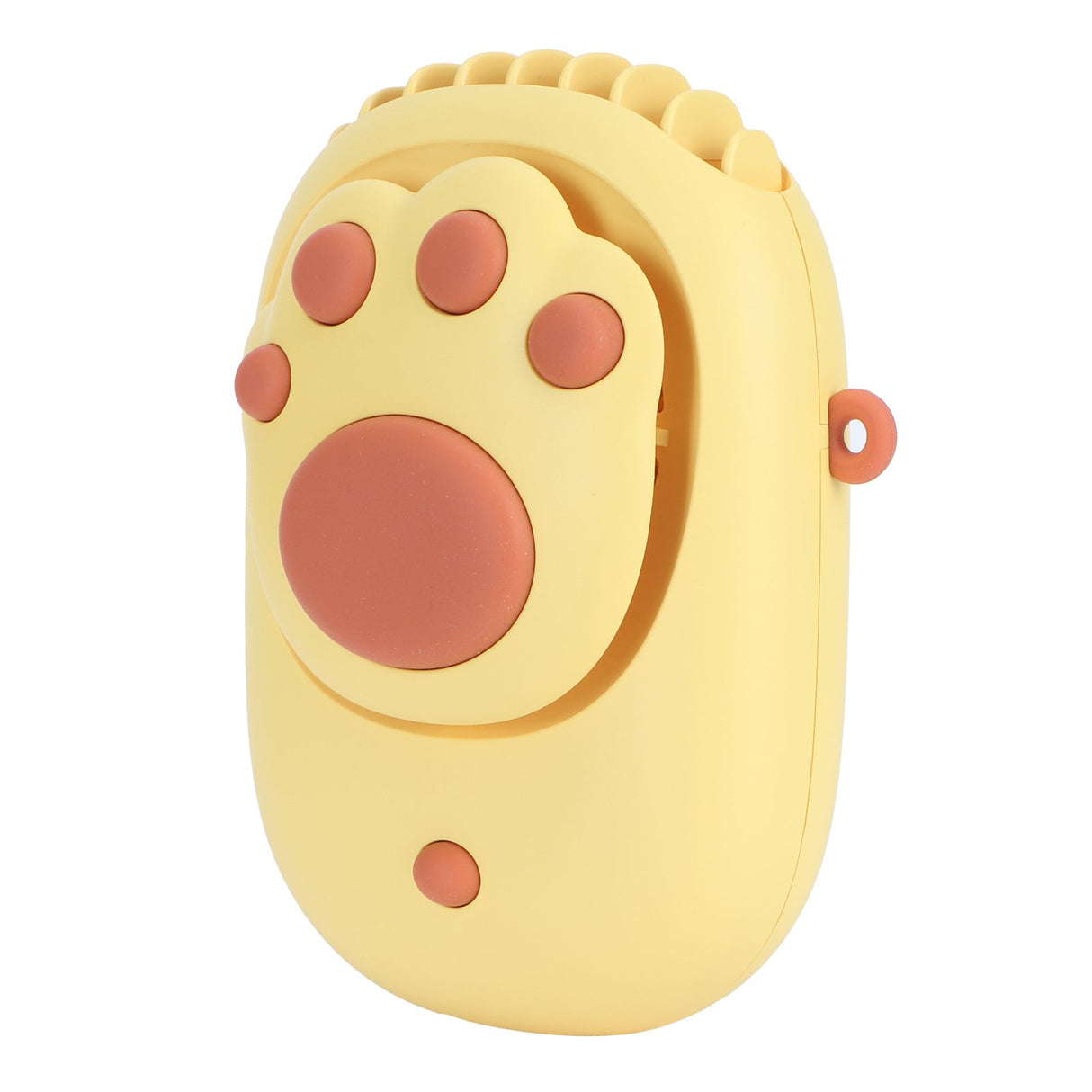 Yellow 3‑Gears Speed Wind Adjustable Electric Fan Cute USB Charging Fan for Bedroom