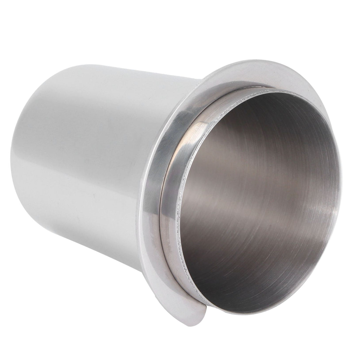51mm Stainless Steel Coffee Machine Handle Dosing Cup Mug Coffee Powder Feeder Part