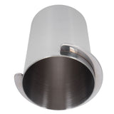 51mm Stainless Steel Coffee Machine Handle Dosing Cup Mug Coffee Powder Feeder Part - Low Angle