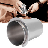 51mm Stainless Steel Coffee Machine Handle Dosing Cup Mug Coffee Powder Feeder Part