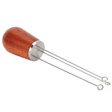 Stainless Steel Needle Type Coffee Powder Distributor Wood Handle Coffee Distribution Tool