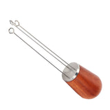 Stainless Steel Needle Type Coffee Powder Distributor Wood Handle Coffee Distribution Tool