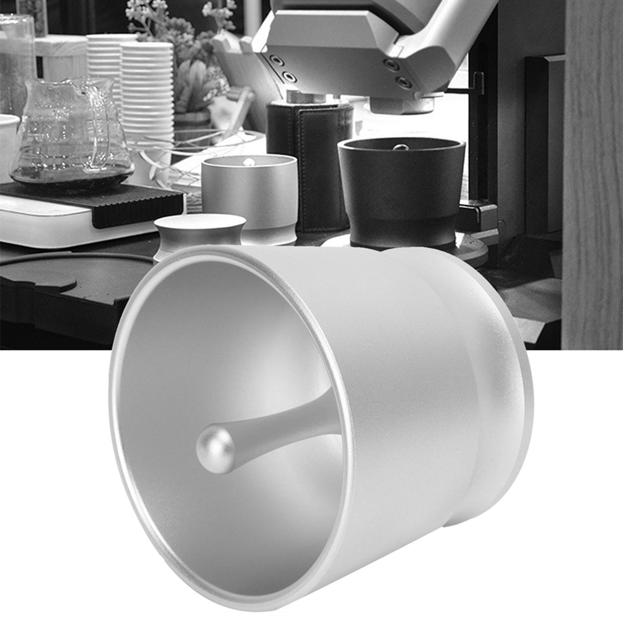 51mm Aluminium Alloy Coffee Dosing Ring Cup Powder Receiver Container Coffee Accessories