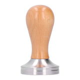 51mm Coffee Tamper Stainless Steel Coffee Powder Press Hammer with Wood Handle Tool