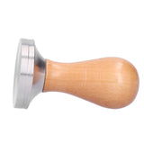 51mm Coffee Tamper Stainless Steel Coffee Powder Press Hammer with Wood Handle Tool - Side View
