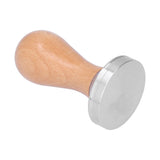 51mm Coffee Tamper Stainless Steel Coffee Powder Press Hammer with Wood Handle Tool