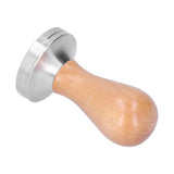 51mm Coffee Tamper Stainless Steel Coffee Powder Press Hammer with Wood Handle Tool