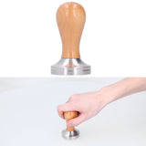 51mm Coffee Tamper Stainless Steel Coffee Powder Press Hammer with Wood Handle Tool - Extra Image