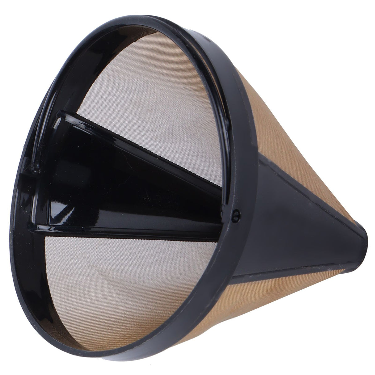 Stainless Steel Coffee Filter Coffee Machine Reusable Cone Coffee Filter Strainer Gold