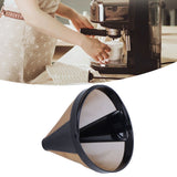Stainless Steel Coffee Filter Coffee Machine Reusable Cone Coffee Filter Strainer Gold - Extra Image