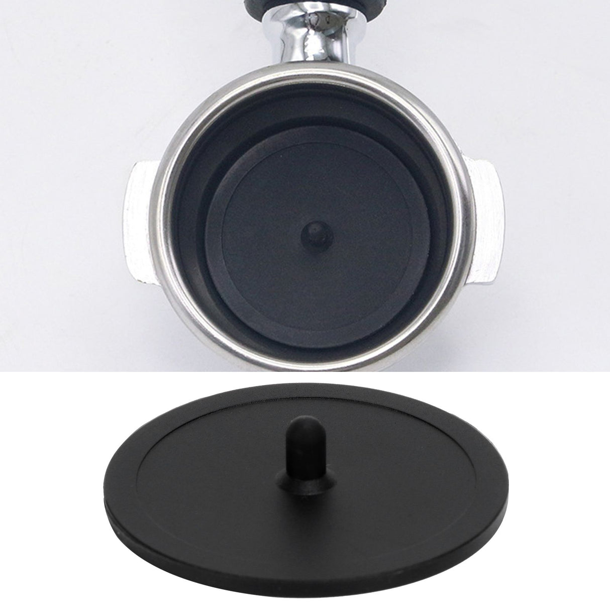 Blind Filter Rubber Backflush Disk for Semi Automatic Coffee Machine Portafilter Cleaning Tool