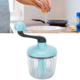 Cream Mixer Whisk Semi Automatic Manual Egg Milk Foam Frother Home Kitchen Accessory Green