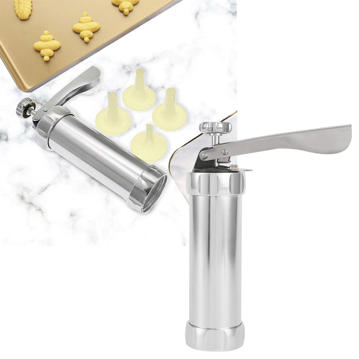 DIY Cookies Maker Aluminum Alloy Biscuits Press Machine Bakeware Kitchen Baking Tools