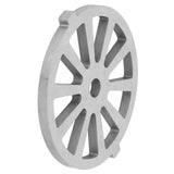 Meat Grinder Blade Attachment Stainless Steel Grinding Cutting Plate Replacement - Rear View