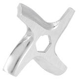 Food Grinding Blade Cross Shaped Grinder Plate Disc Electric Meat Grinder Accessory - Side View
