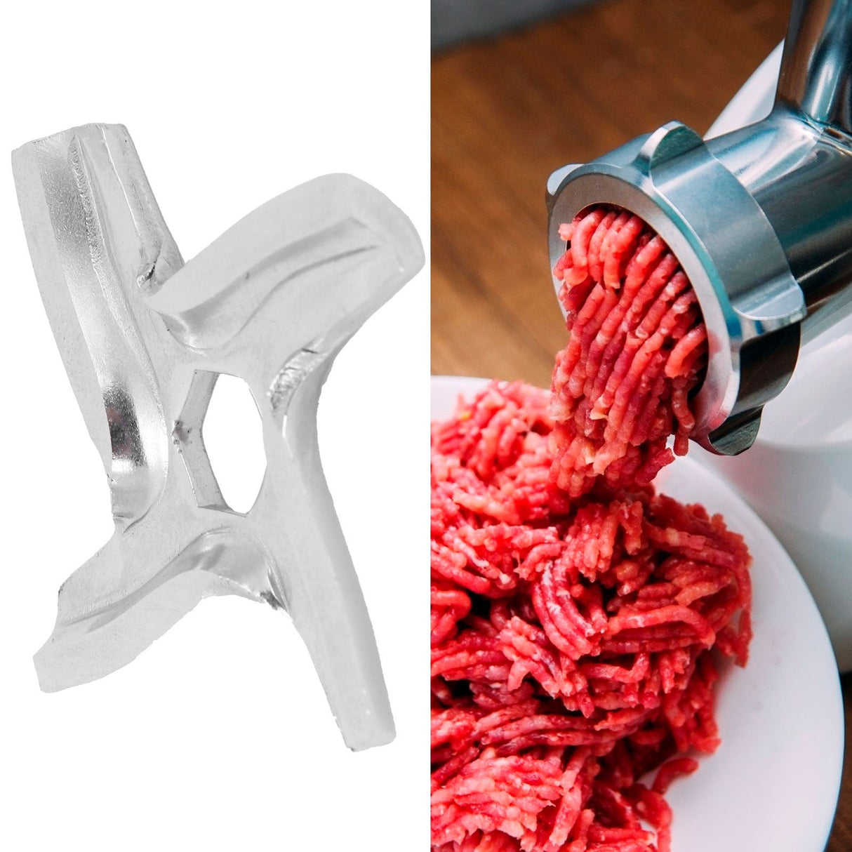 Food Grinding Blade Cross Shaped Grinder Plate Disc Electric Meat Grinder Accessory