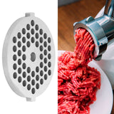 Meat Grinder Plate Disc Iron Base Carbon Steel Grinding Blade Replacement for Mincer Machine - Extra Image