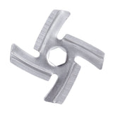 Electric Mincer Blade Stainless Steel Cross Grinding Plate Replacement Accessories - Close-Up Angle